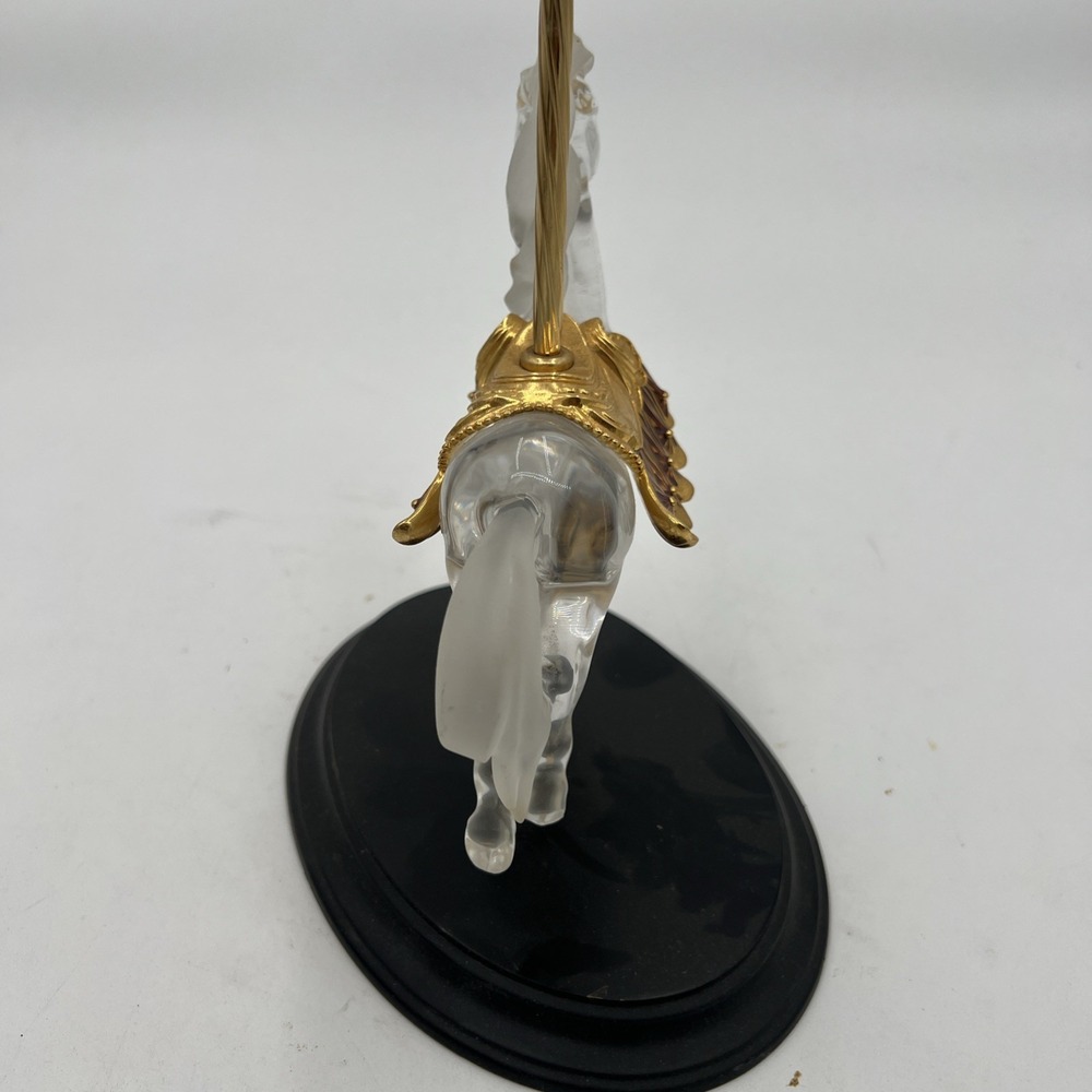 Crystal Majesty By William Dentzel III The Franklin Mint Carousel Horse Germany - Picture 7 of 11